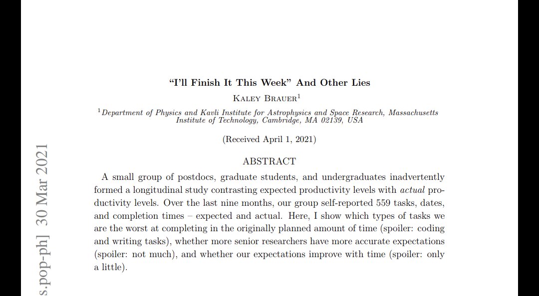 SpaceSciSteph's tweet photo. Ok I have to know.

Do other fields with preprint servers have April Fool's papers???

Because it is a Big Thing in astro and physics. https://t.co/YIi2Qy1IJn