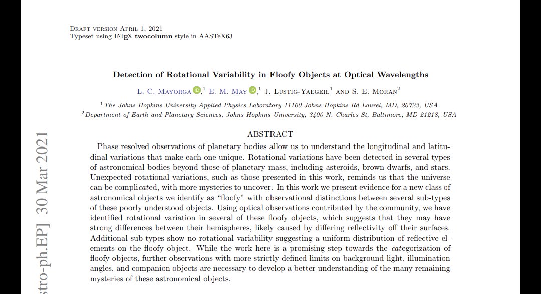 SpaceSciSteph's tweet photo. Ok I have to know.

Do other fields with preprint servers have April Fool's papers???

Because it is a Big Thing in astro and physics. https://t.co/YIi2Qy1IJn