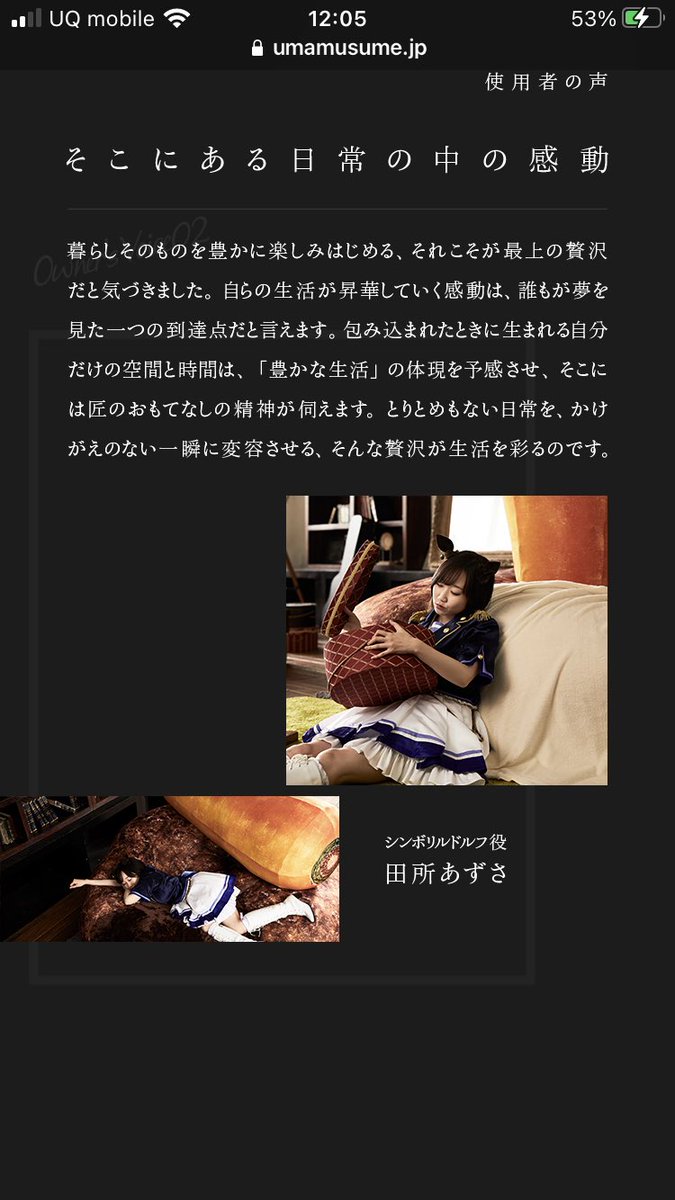 ウマ娘公式 幅2m高さ1 8mのにんじんハンバーグクッションが当たる抽選を突然スタート エイプリルフールじゃない Togetter