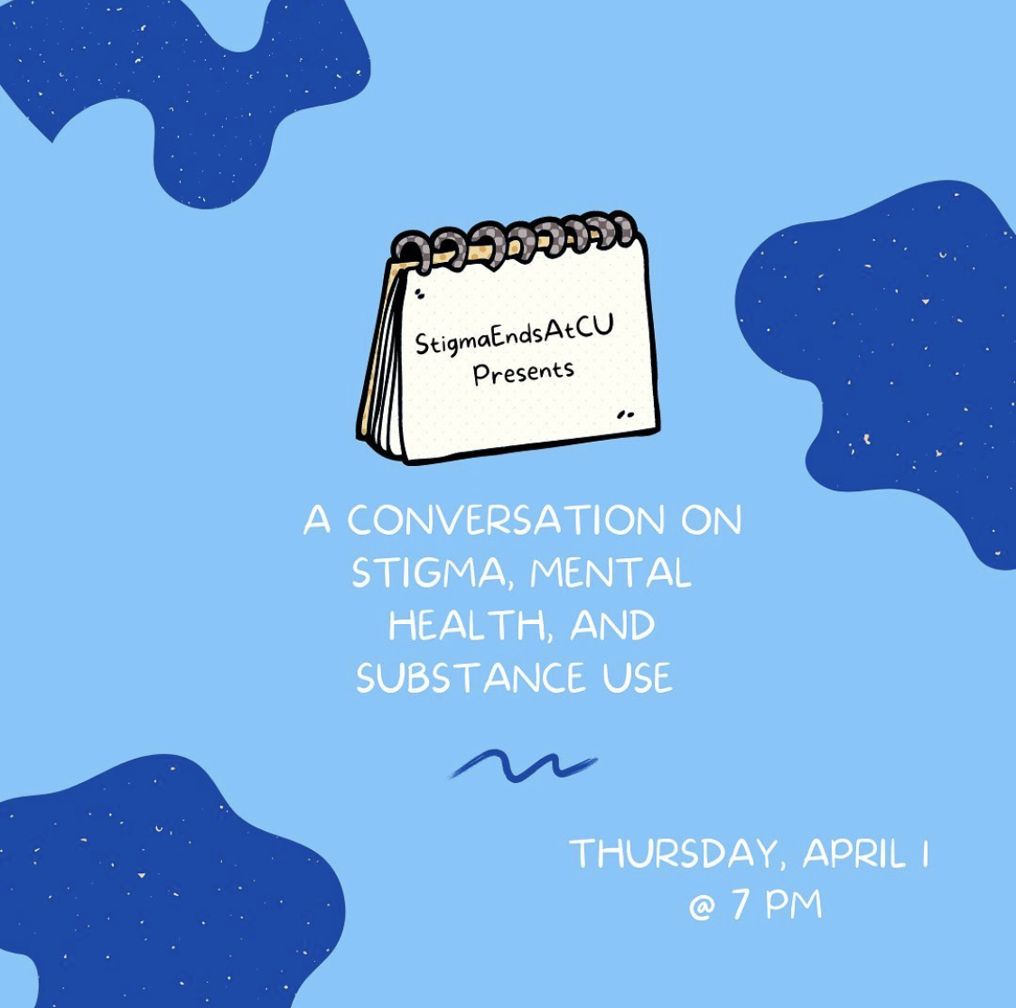 TinaMargaretW's tweet photo. @StigmaEndsAtCU is hosting an amazing event tomorrow! Moderated by Dr Kim Hellmens @MindingtheBrain and with so many great speakers on the panel! https://t.co/moGTyhCw8F for more information and how to register 😊
#substanceuse #mentalhealth #stigmaendsatcu #stigmaendswithme https://t.co/7ilrlCTZHV