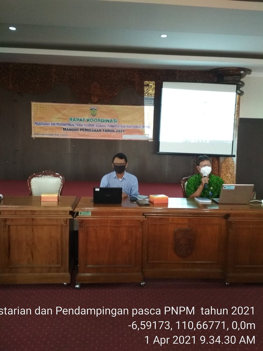 Adibakrom3's tweet photo. Rakor Pelestarian dan Pendampingan Pasca PNPM MPd Tahun 2021 Kab Jepara
@jokowi
@halimiskandarnu 
@tppkemendes 
@kemendesapdtt 
@bangsispusdatin 
@ganjarpranowo 
@dinsospermasdes https://t.co/4n8gqzPcxH