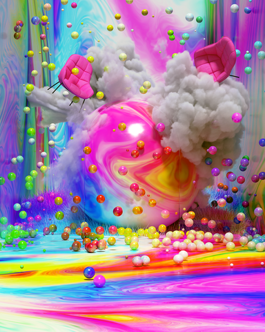 Adobe's tweet photo. Bounce through the colorful and fluid digital world of @mbsjq: https://t.co/MsfUR0o3Ke https://t.co/J9oN6d9D77