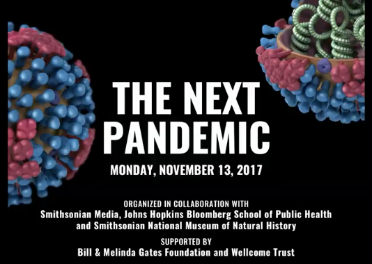 50/100: 13th Nov 2017: "The Next Pandemic"- supported by  @gatesfoundation &  @wellcometrust."An exclusive group of thought leaders gathered [...] to discuss how the world prepares for the next global pandemic, [...]."Participant: Anthony Fauci.