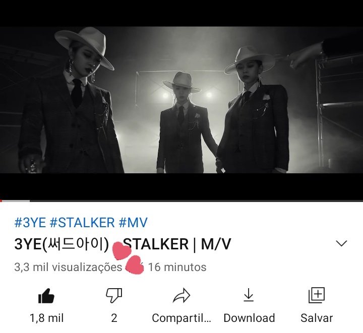 3ye_brazil's tweet photo. 🗞 | 01.04.21 | Views
SÃO ELAS!!!
Stalker tem mais de 3K visualizações em menos de 20 minutos!! Lembrando que a meta são 50K!!
@3ye_official + #3YE #STALKER
#StalkerToday #StalkerIsComing https://t.co/NWTBscraVh