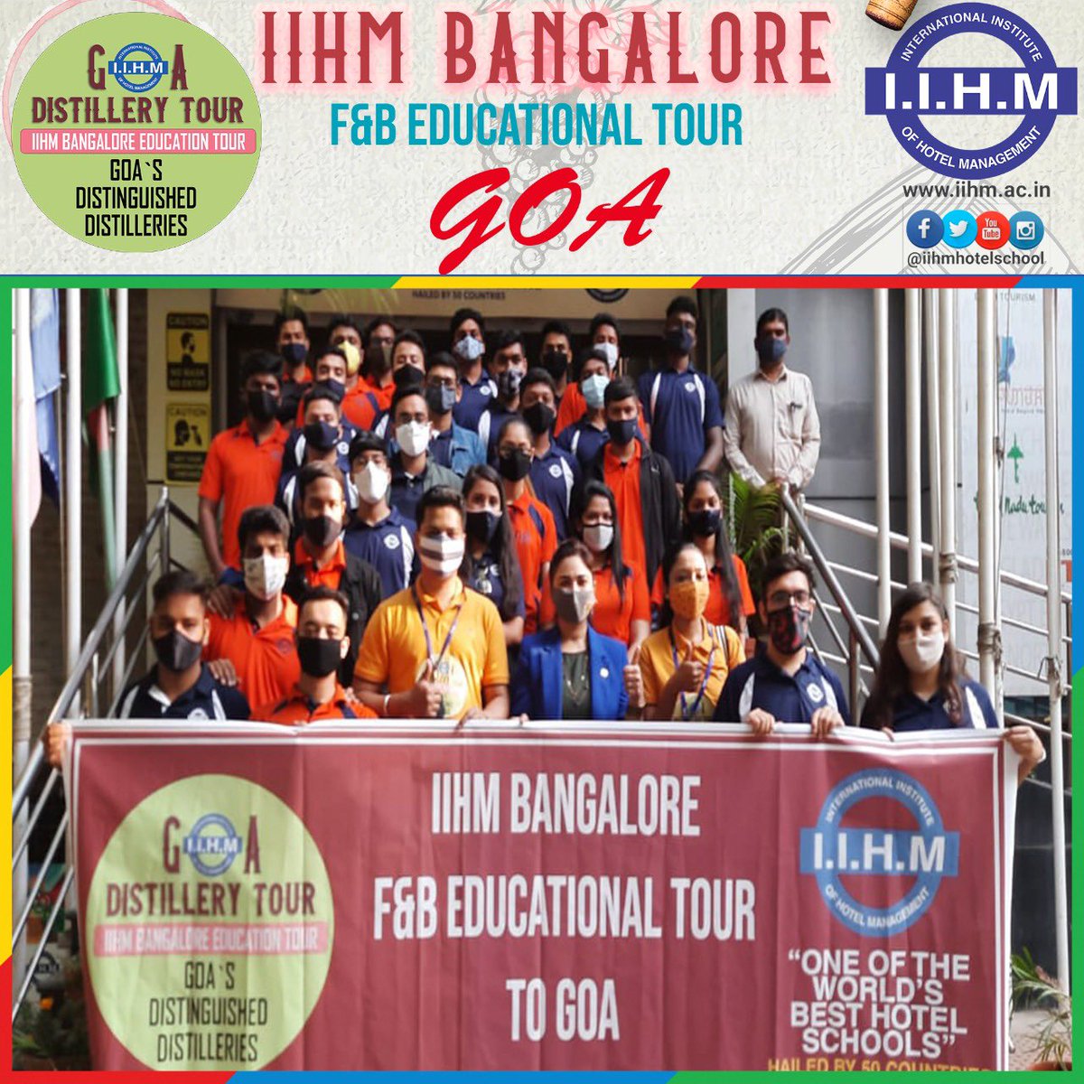 directorblore's tweet photo. #GoaDistilleryTour #IIHMBangalore #IIHMWineTour #WineFacts #Goa #IIHMBest3Years #IIHMRocks #IIHMOnTour #IIHMEducationalTour #HotelManagement #Hospitality #HospitalityRocks #Sommelier #Wine @subornobose @IIHMHOTELSCHOOL https://t.co/FsZhAdluY5