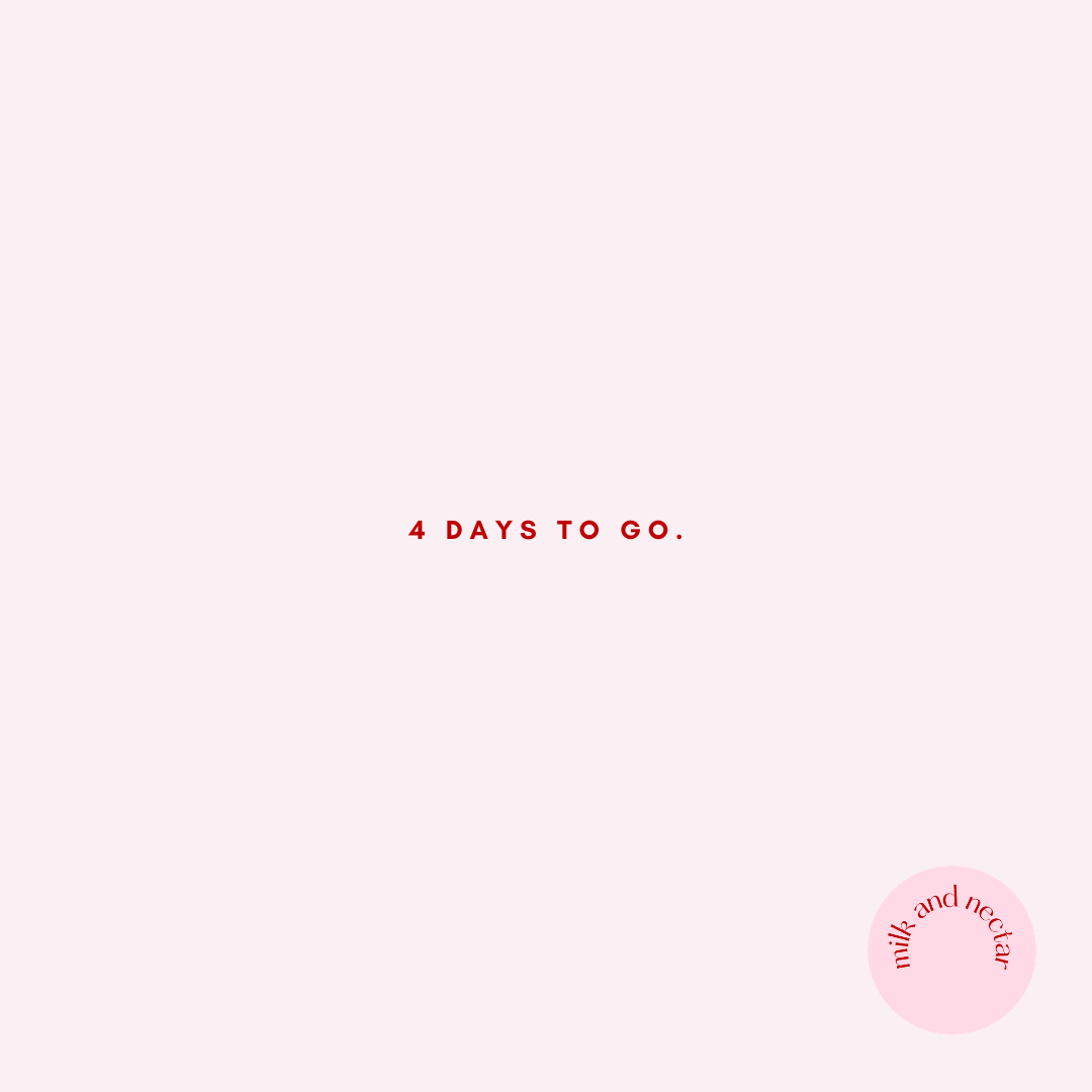 milkandnectar's tweet photo. The clocks ticking ⏰ Our Rebrand Relaunch going live in 4 days https://t.co/VUlMIuFkXp