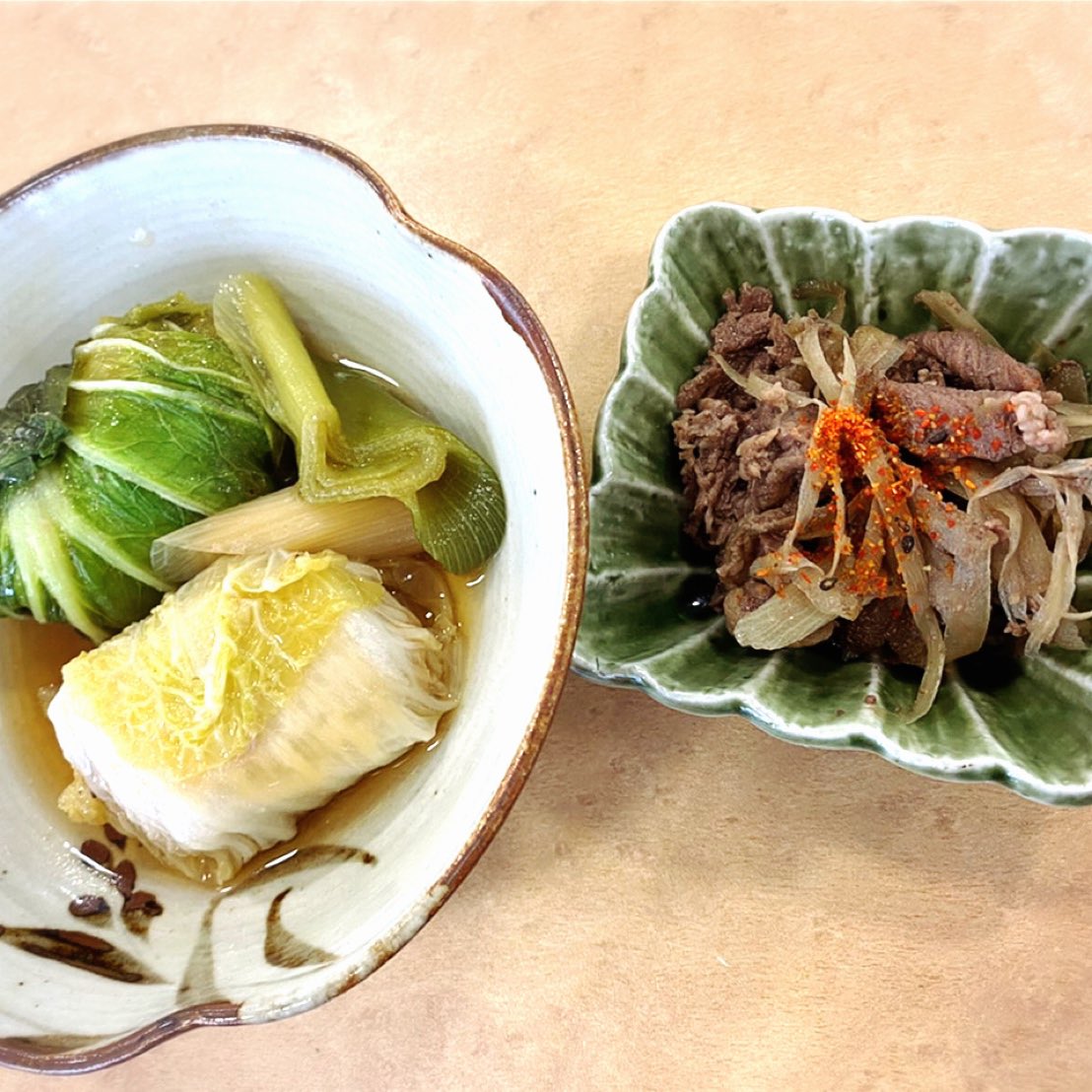 ait_c3_hills's tweet photo. こんにちは🌸
3/25の活動では、
・ロール白菜
・牛肉と牛蒡の甘辛煮
・豚汁
を作りました！
また、今回もコロナ対策を怠らないように活動しました😷
久しぶりの活動でした！！🏆
次回の活動は新入生体験会です📛
#愛知工業大学 #ait  #愛工大 #春から愛工大 #春からait https://t.co/WDEjD8reWl