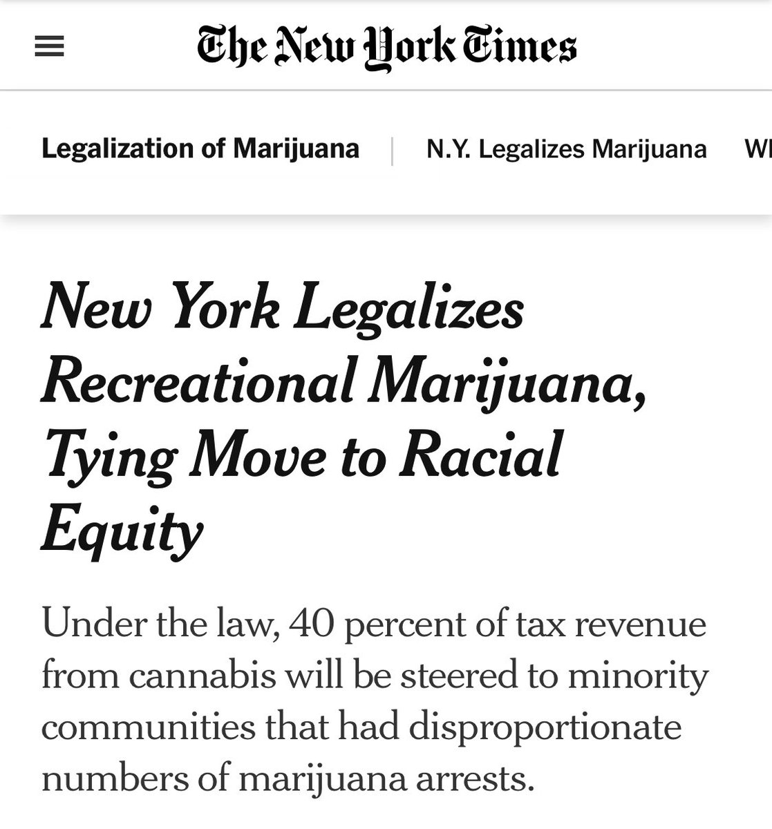 Big win for #cannabis in NY #nycannabis nytimes.com/2021/03/31/nyr…