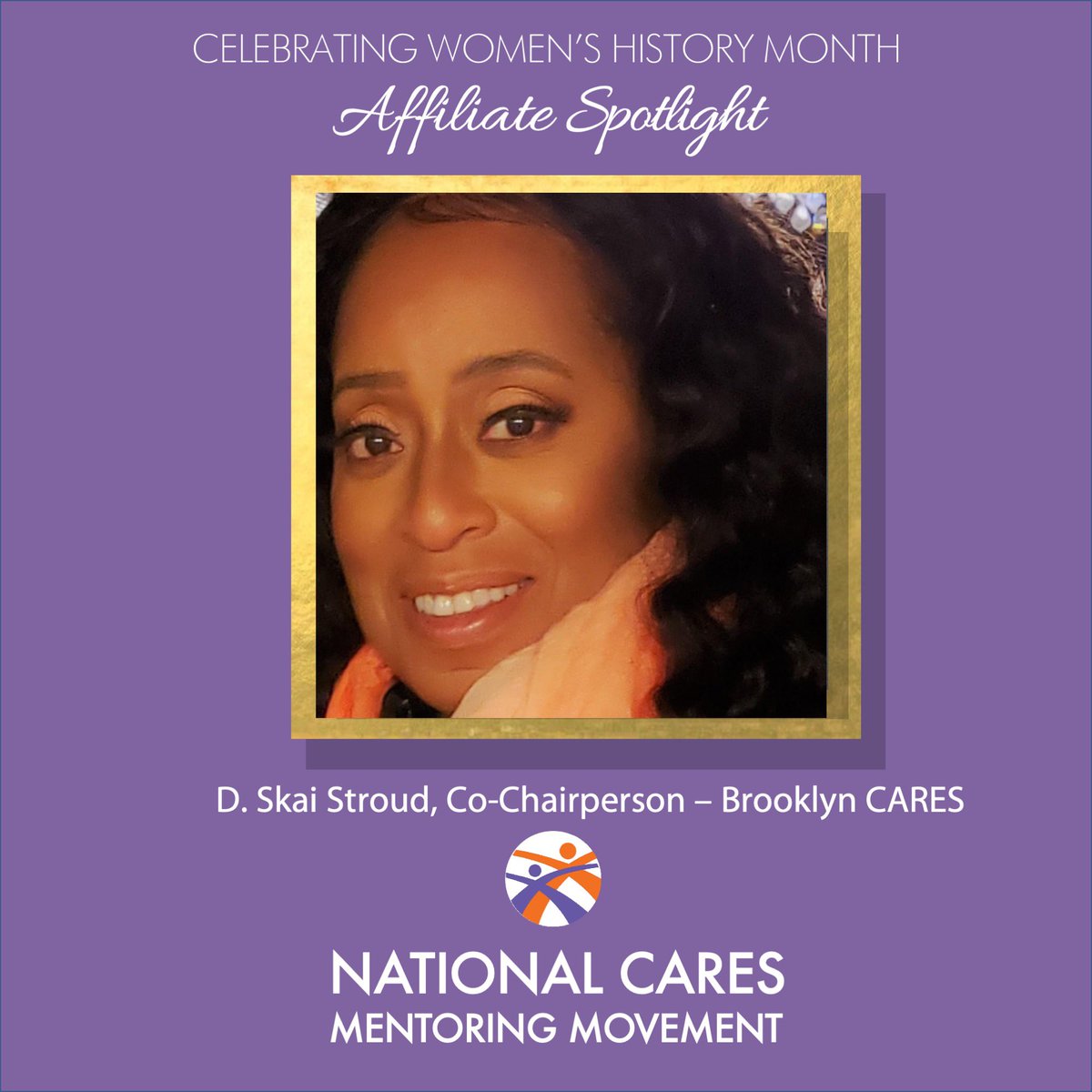 CARES_Mentoring's tweet photo. D. Skai Stroud, Co-Chairperson of @BkCARES, has served in this position for 8 years. She is culturally-rooted, gracefully honest and dedicated.

In her words, “We come into this life to grow.  That happens when we learn to give and receive unconditionally.” #LoveOurChildren https://t.co/dwoMg3Vgqw