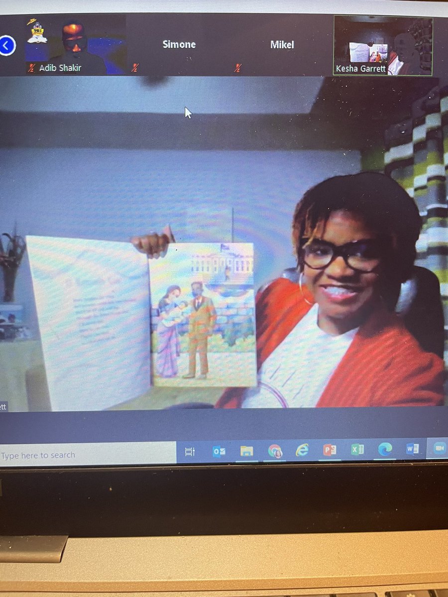 MsWalker1908's tweet photo. I so enjoyed our guest author, Kesha Garrett @llc_upliftthem during @apsBAMOAcademy 1st Virtual Literacy Night! “If Kamala Can, then so can you! There is NO LIMIT to what you can do!” Such an inspirational story! #ReadingIsABlast #Reach100 https://t.co/Sx5VfxntCo