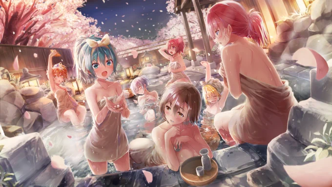月初め恒例自己紹介。4月ということで桜をテーマにまとめました。今月も何卒よろしくお願いいたします。 #初音ミク 