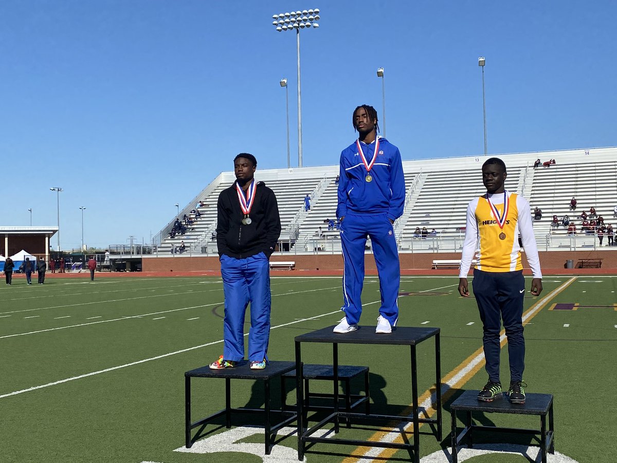 TrackFw's tweet photo. Congrats to @Caleb7Ollison and @GreenOrien 1st and 2nd in the Long Jump in our district meet! https://t.co/OYuOLdM8lK