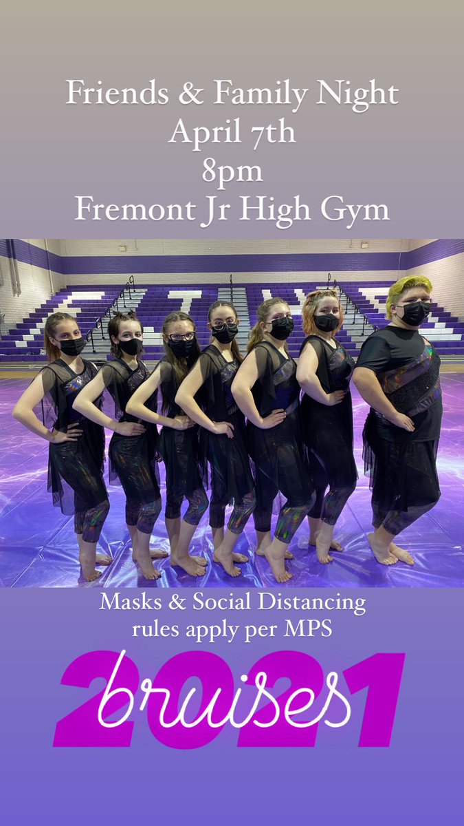 RMHS_Guard's tweet photo. Come see our 2021 show “Bruises” in person next Wednesday as we prepare for our virtual championship showcase! https://t.co/5b52E6qZU7