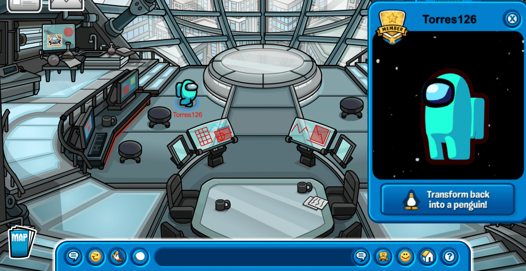 CPMountains's tweet image. The second part of the Noir Party has begun on @CPRewritten! It includes several references to "Among Us", a popular game, along with the opportunity to obtain new items. clubpenguinmountains.com/2021/04/01/clu…