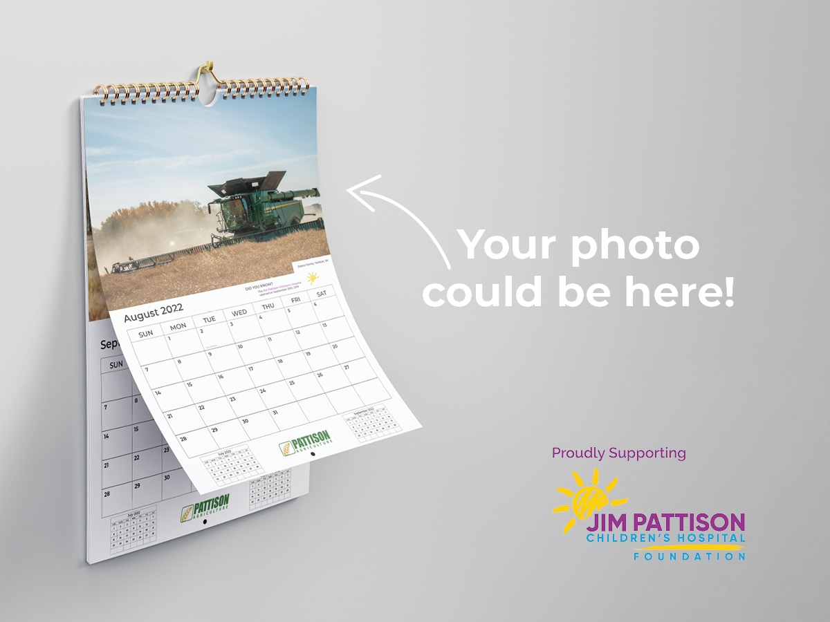 PattisonAg's tweet photo. ⭐ CONTEST ALERT ⭐

We are looking for photos to be featured in the 2022 Pattison Ag calendar!

Calendars will be sold at all Pattison Ag locations with proceeds being donated to @PattisonKids!

Enter here➡️ https://t.co/A8QJPAAruF. 

Bonus: Winners will receive a FREE calendar! https://t.co/4USxPw1N7W