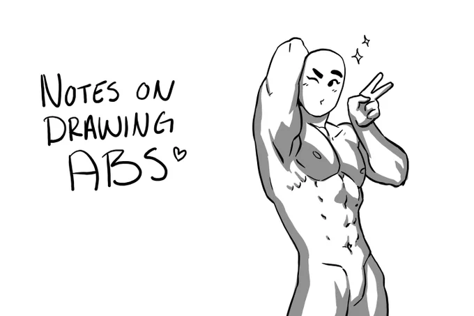 Some notes on my approach to drawing abs ^^ As always there's so many different ways to do things, this is just how I do it! 