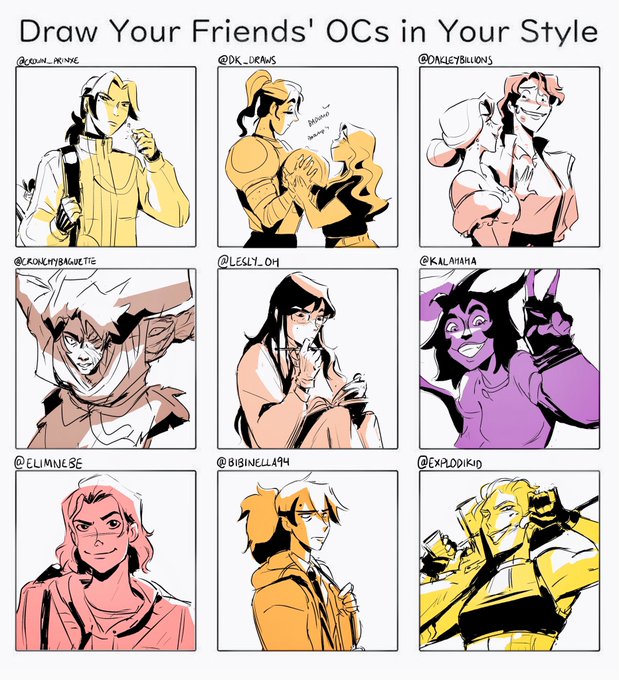 Thank you for trusting me with your kids ?❤️ had a lot of fun practicing my inking with these!! Full crops are below (1/4) 