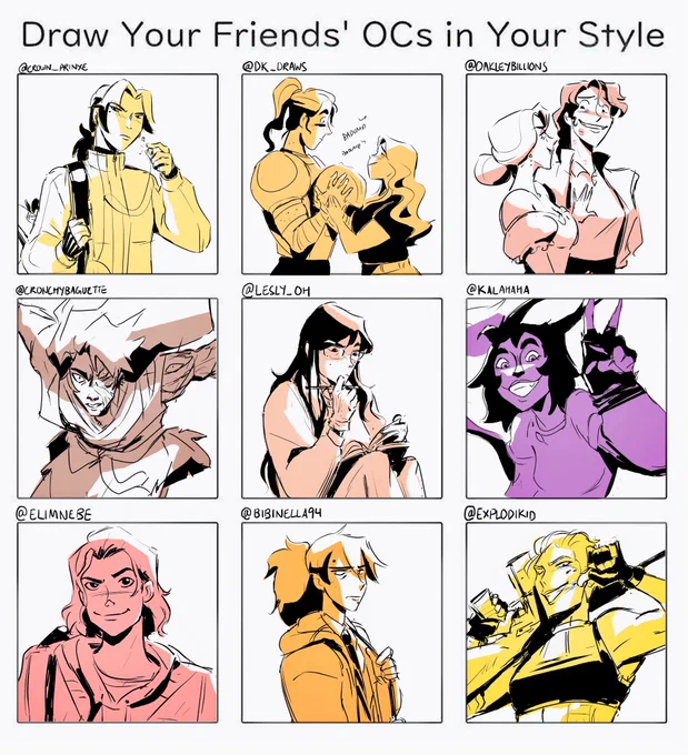 Thank you for trusting me with your kids ?❤️ had a lot of fun practicing my inking with these!! Full crops are below (1/4) 