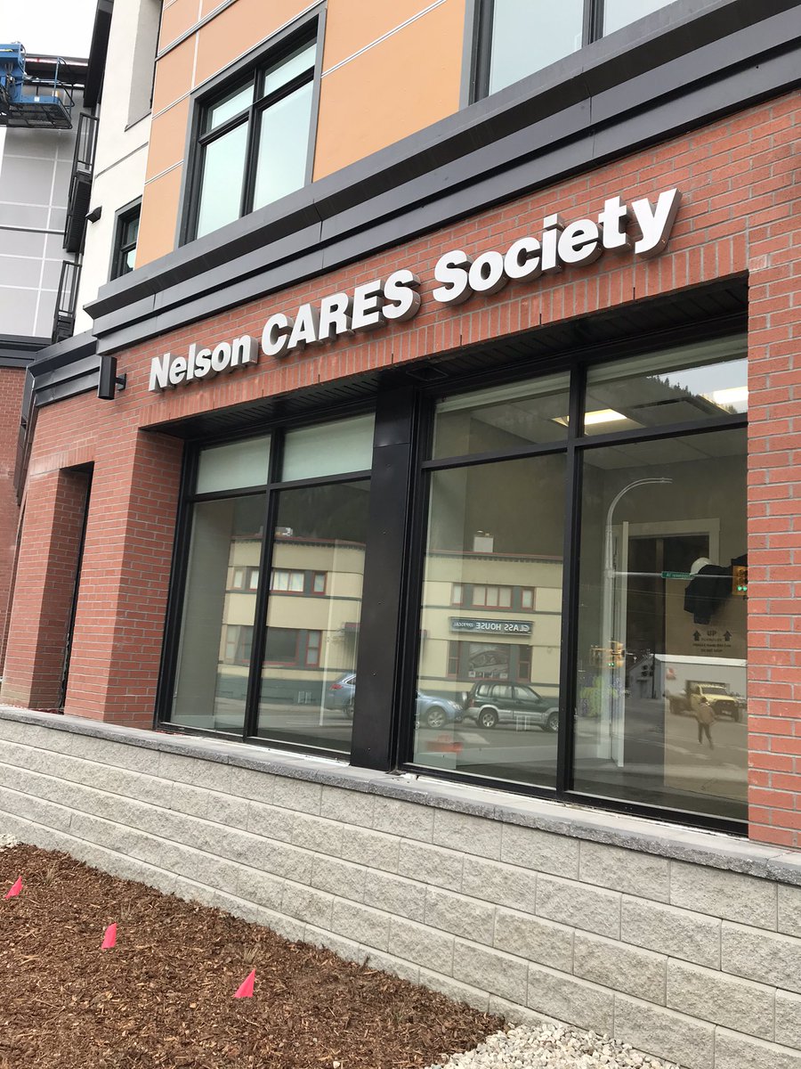 Nearing completion. The beautiful Hall St Place building in <a href="/NelsonBC/">Nelson, BC, Canada</a> will be home to NelsonCARES Society’s program + admin spaces, a community living group home and 42 mixed income #affordable rental units. An incredible asset to the community.