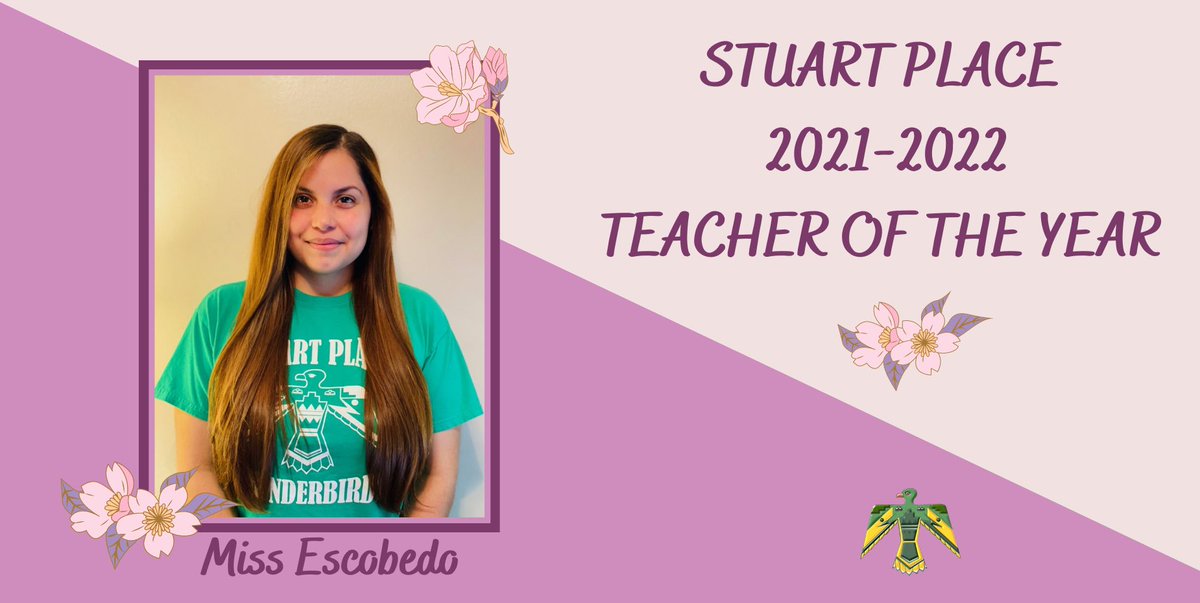 Congratulations Miss Escobedo 🎉<a href="/missescobedo12/">Jacqueline Escobedo</a>  Stuart Place 2021-2022 Teacher of the Year!!