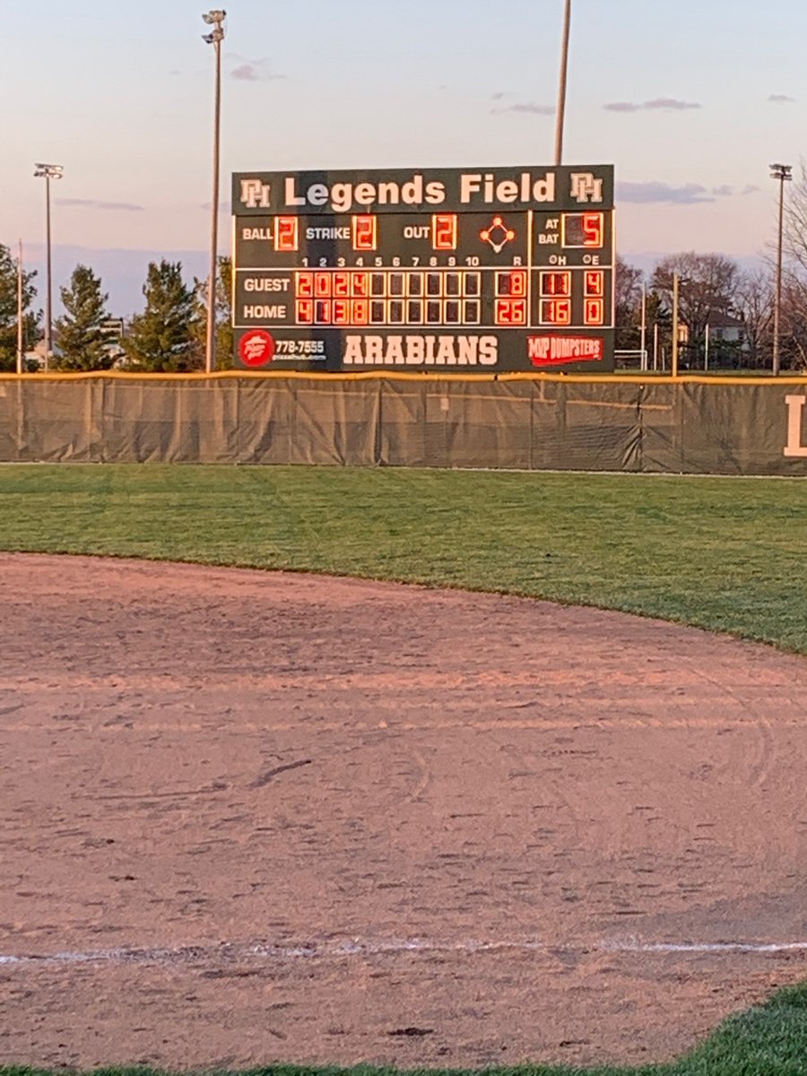 Final, well played Lady Arabians🥎 Varsity and JV both 1-0 to start the season!