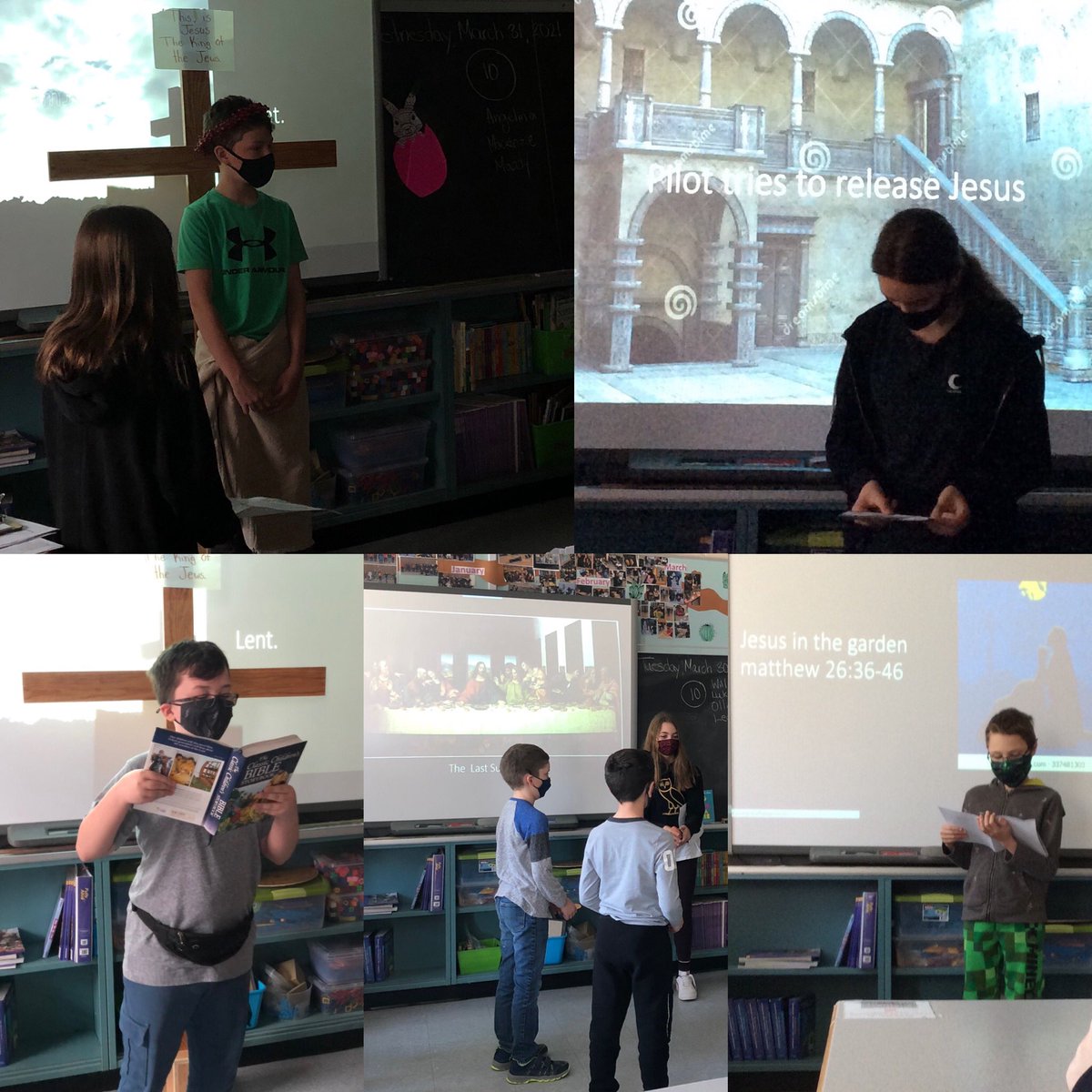 murpkath's tweet photo. Our Grade 5/6 retelling of the Lenten Season. 💜 #Discerningbelievers #discipleship @alcdsb_sttm https://t.co/9yAlnY3tVk