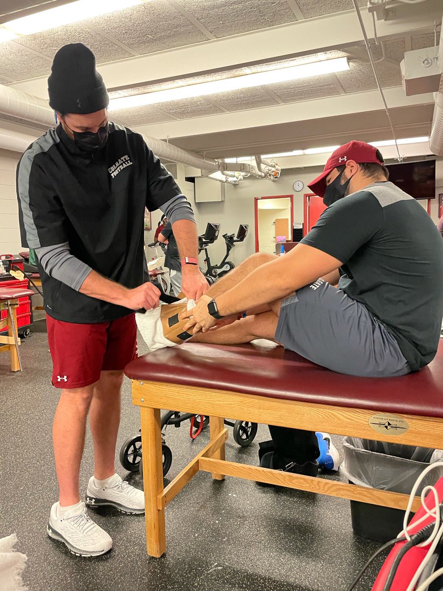 ColgateFB's tweet photo. Want to give a shout out to Cody &amp; Jill for National Athletic Training Month!

Glad we have the best in the business! https://t.co/seuYZJAc6d