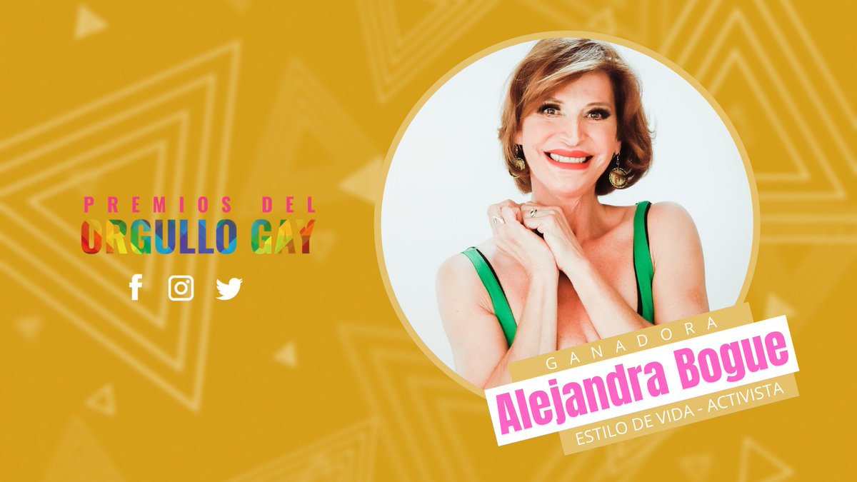 DelOrgullo's tweet photo. 🎉Felicidades a @laboguebo5 por ser la ganadora de los #PogMx en la categoría #PogActivista 🥇🏳️🌈 #OrgulloGay 💖
#AlejandraBogue #PremiosDelOrgulloGay #EstiloDeVidaActivista https://t.co/5F8qKp7tgK