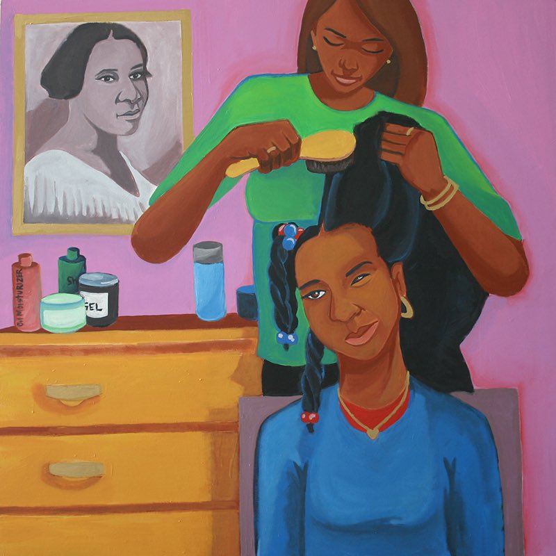 AFHBoston's tweet photo. ⁣
Title: Untitled⁣
AFH Teen Artist: Cassandra Lattimore⁣
Medium: Acrylic on wood⁣
⁣
Do you recognize the portrait of the woman in the background?⁣
Hint: She’s recorded as the first female self-made entrepreneur in America! (@GWR)⁣

 #AFHBoston #painting #art https://t.co/mE3qQNp1ic