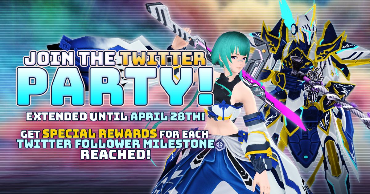 Phantasy Star Online 2 Global On Twitter Congrats Arks We Ve Reached A New Goal In The Join The Twitter Party Campaign All Players Have Been Distributed One 50 Sg Ticket