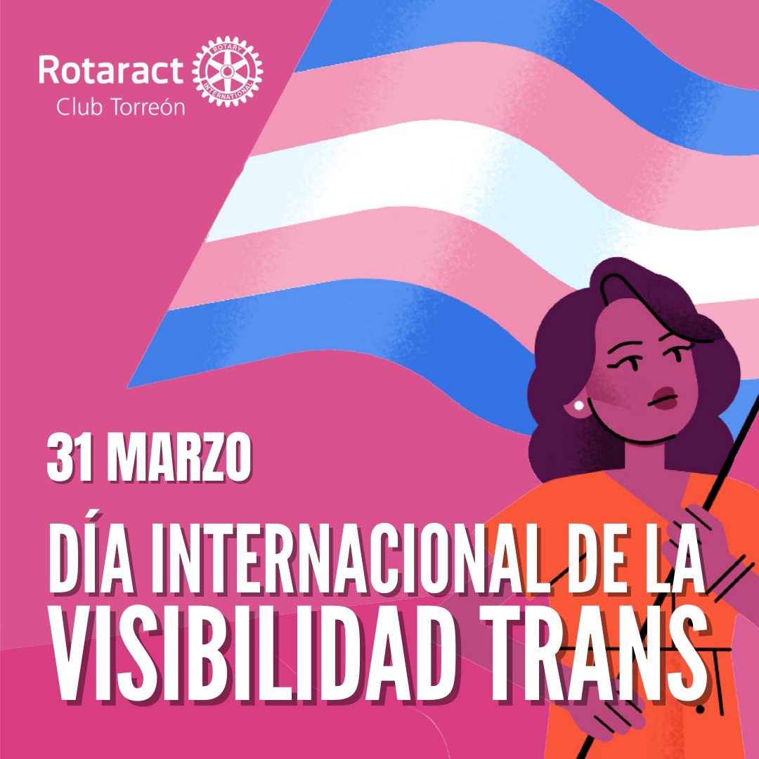 RotaractTorreon's tweet photo. En todas partes del mundo, las personas trans están más expuestas a la violencia, el acoso y la discriminación. #D4110 #rotaract #rotaractclub #rotaractmexico #rotaryinternational #visibilidadtrans #diavisibilidadtrans #derechoaser #trans #torreon #TransDayOfVisibility #Torreon https://t.co/4Pv7IoMqjA