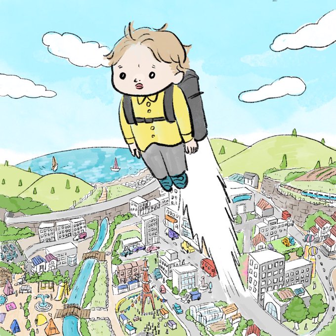 今日から新学期。
無事進級した息子は、ジェットのように大きな新調したリュックを背負って登園していきました。 