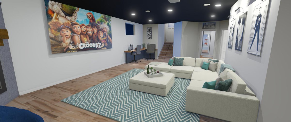 3designVerity's tweet photo. Staycation! We love this media room design ❤ If you can dream it...we can draw it! #medhat #3drendering #rendering #homedesign #mediaroom #staycation https://t.co/9Sg7HTatBm