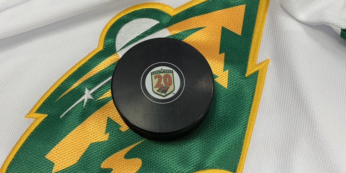 🚨GIVEAWAY🚨Let's try this again... If the #MNWild win tonight, one lucky follower is getting one of these 20th Season logo pucks! Here's how to enter to win👇

1) RETWEET this post
2) FOLLOW us <a href="/FanHQ/">Fan HQ</a>
 
That's it - so simple! #Wiiiiild ////
