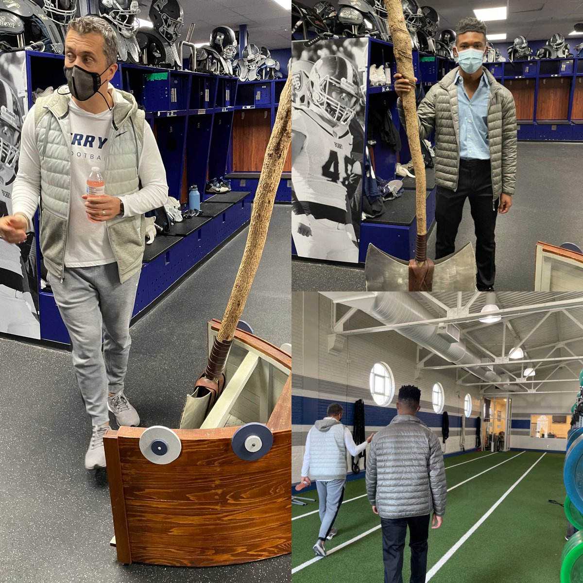 WMilesBeaty1's tweet photo. Thanks again ⁦@BCCoachK⁩ for your time. I enjoyed seeing the ⁦@BerryFootball⁩ and ⁦@berrycollege⁩ campus. Great to see how you CHAMPS prepare and relax. Also hearing about the game day tradition. @PopeFootball⁩ ⁦@CoachTabGriffin⁩ ⁦@DHazardPopeFB⁩ https://t.co/y674wtrNW6
