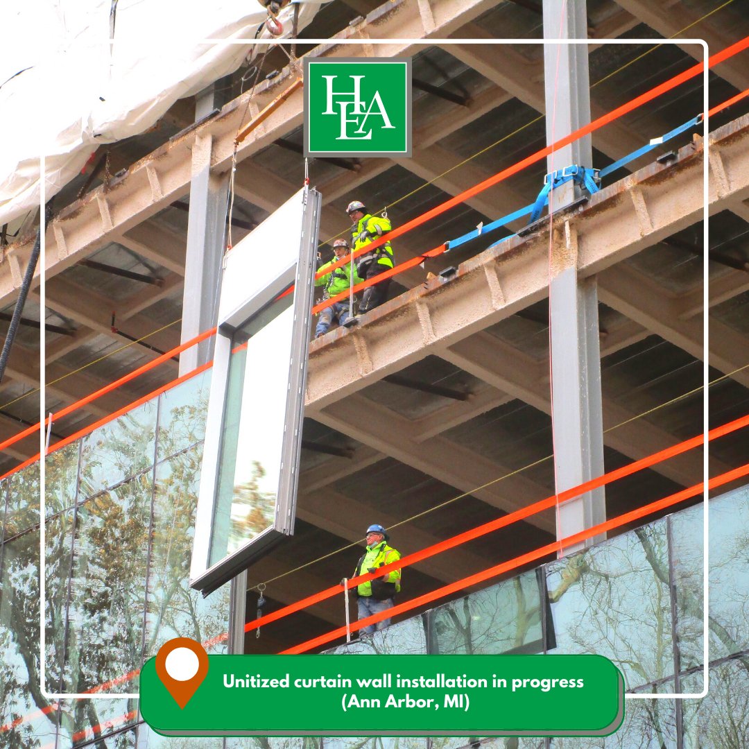 FST_Technical's tweet image. Behind the Scenes: Unitized curtain wall installation, captured by Eric Turcotte, Building Enclosure Project Engineer. 
.
.
.
#BuilditSafe #HEAWorks #buildingenvelope #buildingenclosure #heaengineers #LifeatHEA #construction #buildingcommissioning #engineer #engineerlife