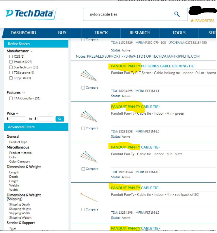 jbatraMJP's tweet photo. Umm, @Panduit - this is why #married people get in trouble for working in #IT... Telling the #wife they're ordering #PanTy ties... #haha #productnames #naming #marketing https://t.co/JtldYRfZ7Z