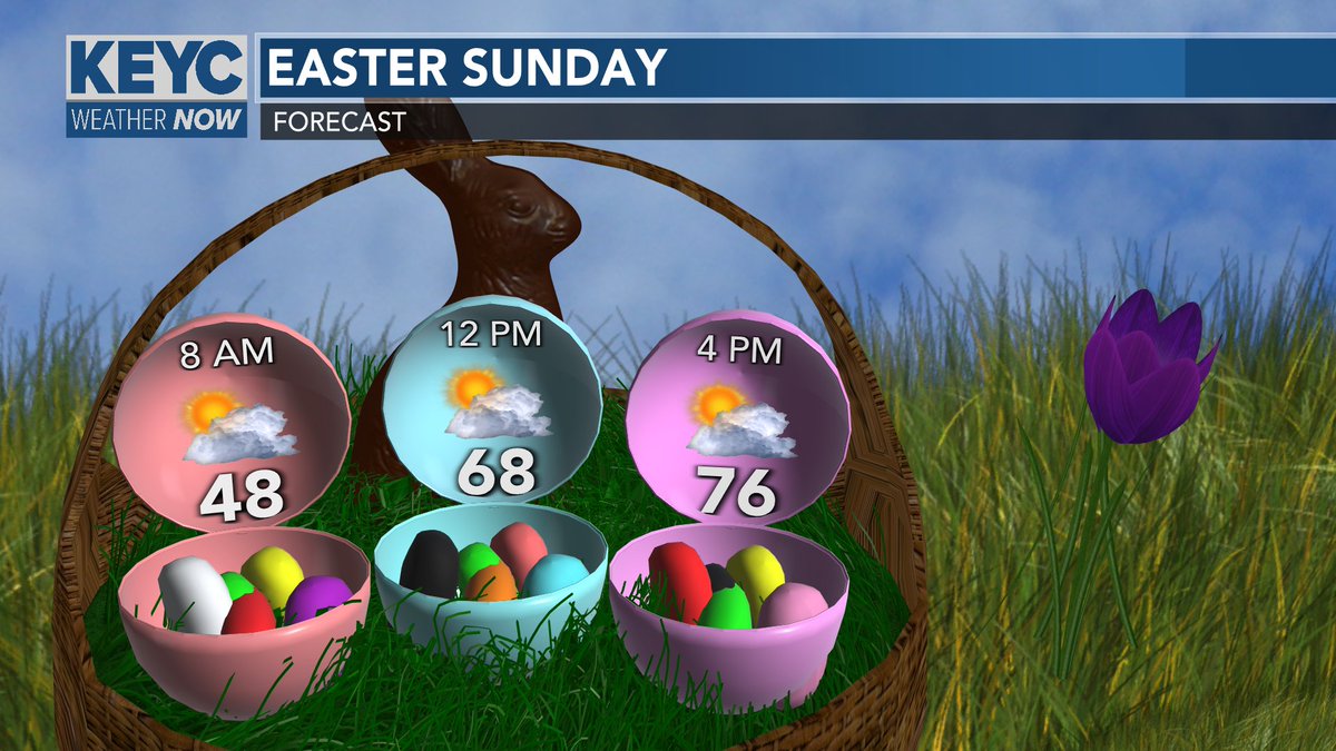 RT @mark_tarello: EASTER SUNDAY: Looking warm and dry for Easter Sunday in southern Minnesota! #MNwx #Easter https://t.co/wl5BxBBLrk