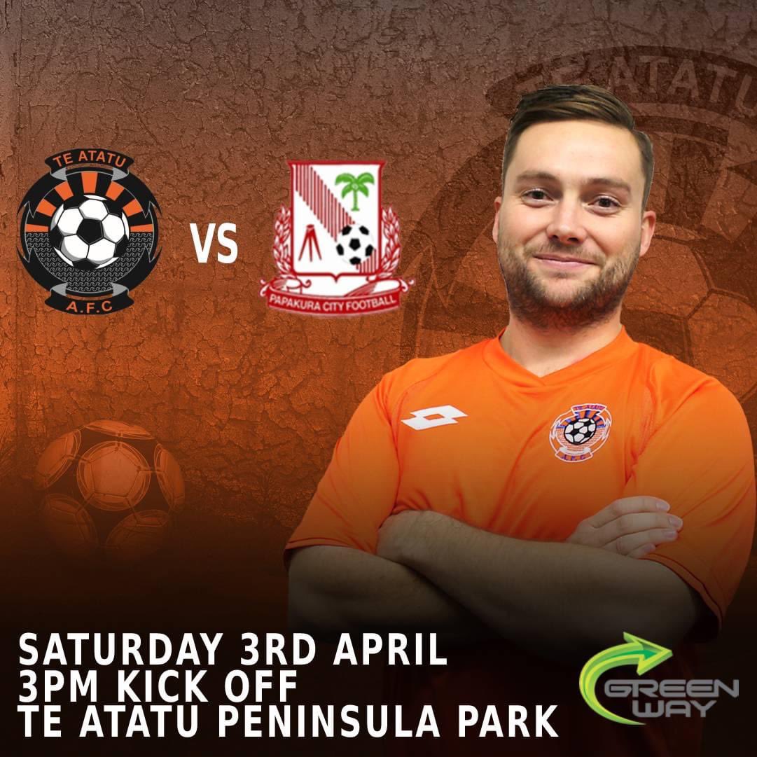 teatatuafc's tweet photo. **FIRST HOME GAME OF 2021!!** 
This Saturday our First Team (3pm) &amp; Reserve Team (12pm) take on Papakura AFC in Round 2 of the NRF Championship, at Te Atatu Peninsula Park. It's always a well contested game with 'Kura and both teams are chasing their first win of the new campaign https://t.co/pgto9vYFkD