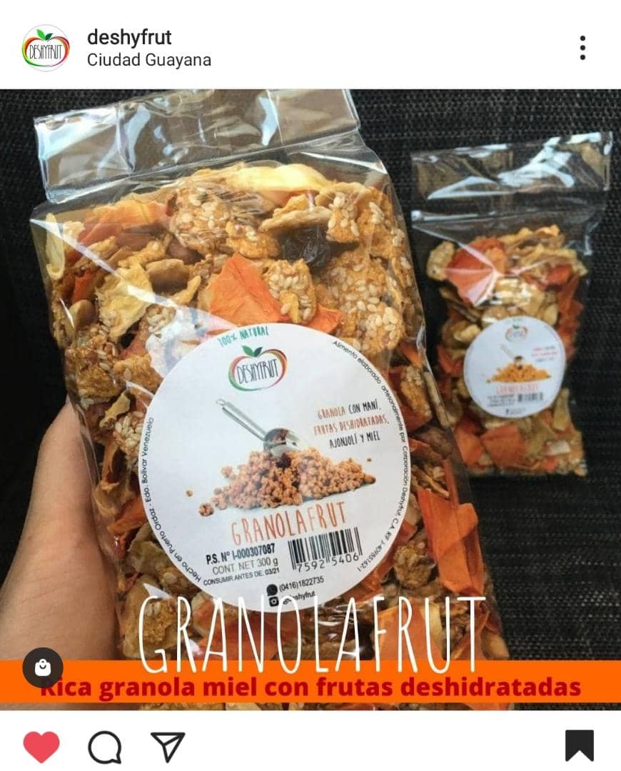 luismata01's tweet photo. @Leonervis En @deshyfrut1 estamos atentos para frutas deshidratadas y Granolafrut. Instagram @deshyfrut https://t.co/EEm8CSwD7t