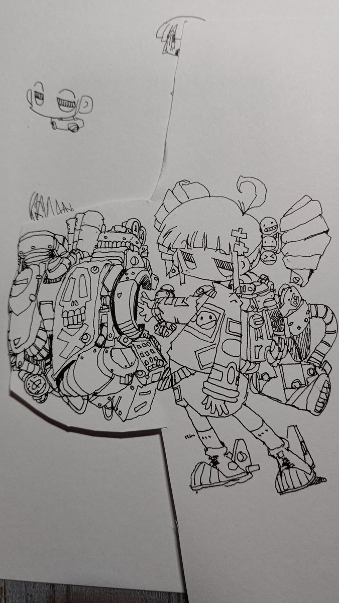 juuun808's tweet photo. こんな絵をぼちぼち描いています
( *´︶`*)
#お絵描き
#イラスト 
#ペン画
#落書き https://t.co/hkGAHGR5gj