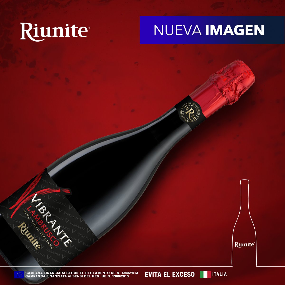 RiuniteMexico's tweet photo. Disfruta del color rojo vivo y las notas frutales
de nuestro Riunite®Lambrusco Vibrante, toda una experiencia para tu paladar 🍷. https://t.co/rJBBcTCGsM