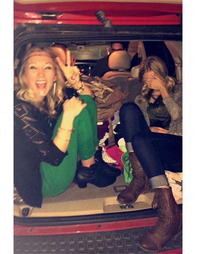 H_Gainey's tweet photo. Happy Birthday, @taylormdouthitt!! I hope you celebrate so hard you end the night in the trunk of a Saturn...just like old times. Love youuuuuuuuuu 💕💕 https://t.co/I7z4kJT70Z