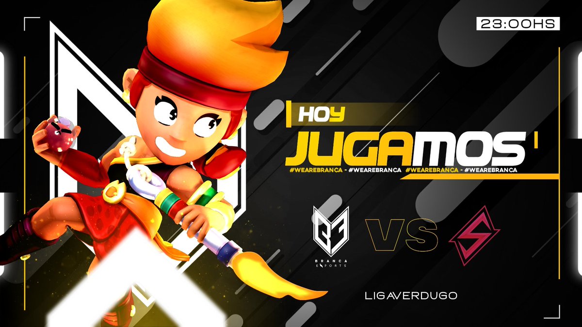 ¡A JUGAR!

A las 23HS estaremos jugando la semifinal de <a href="/LigaVerdugo/">Liga Verdugo</a> frente a <a href="/SynergyBS_/">Synergy ⚡️</a> 🔥

🗣️ @BRC_Cactus
🦅 @Milito_bs
🦅 @IgleBs
🦅 <a href="/FeliBrawl/">ғᴇʟɪ ㄆ</a>
🦅 <a href="/LoxenV/">Loxen_v</a>
🦅 <a href="/JuanB_Melee/">Mele</a>
🦅 @KdBrawlStars

📺 twitch.tv/carrascosaCL

#WeAreBRANCA #BS
