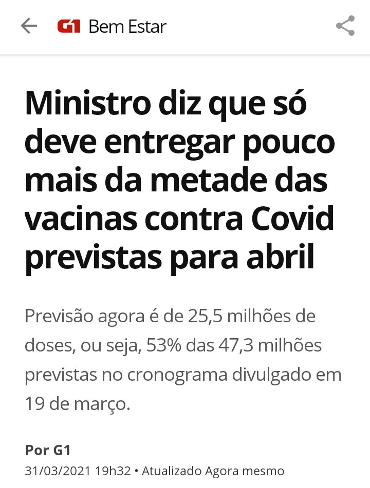 Vacinas reduzidas quase pela metade. O projeto do governo continua sendo de matança. Segura essa Brasil! Só ladeira abaixo #VacinaParaTodos #VacinaParente #Amazoniavacinada