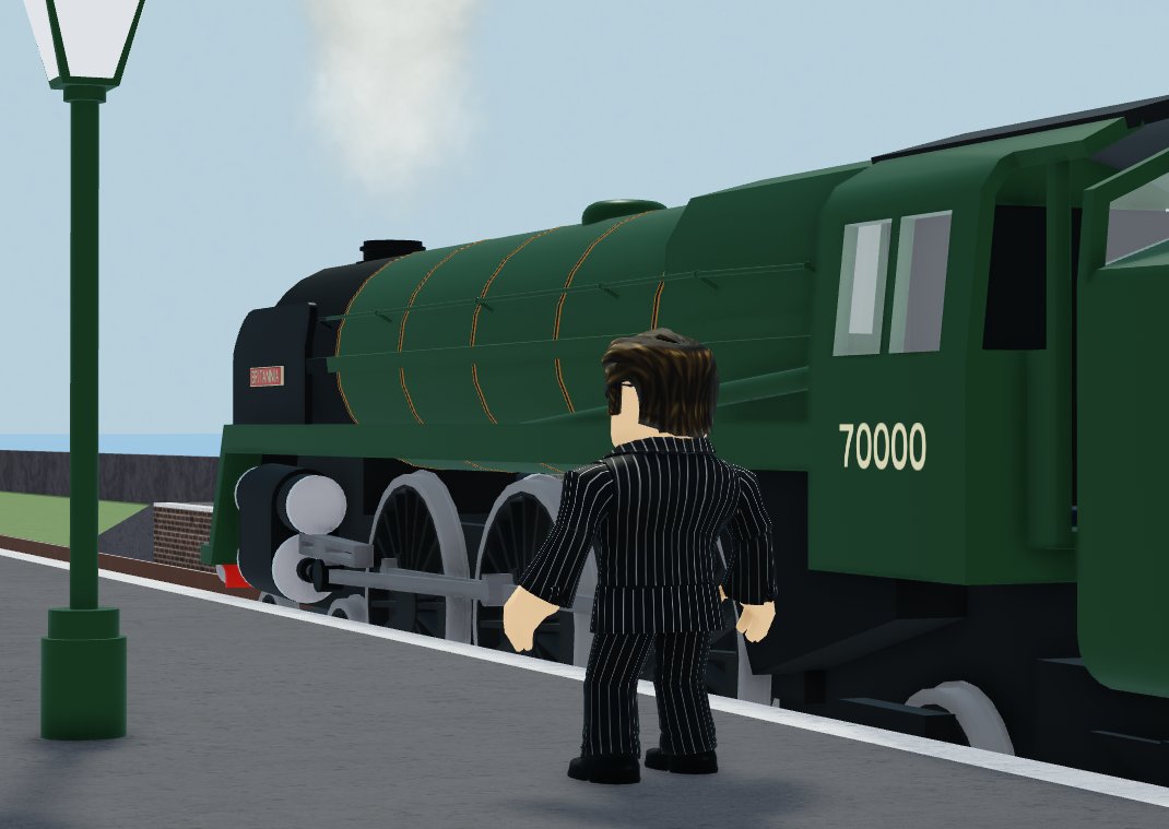 Synchorus's tweet photo. Steam Age update has been released! Includes:
- Updated diesel sound effects, added clag
- Locomotive numbers
- Being able to leave your train temporarily
- New GWR 57xx model 
- New road vehicle! 
- Several script changes 
Game: https://t.co/XQxSQRHus3 https://t.co/Sx6xjvl8s0