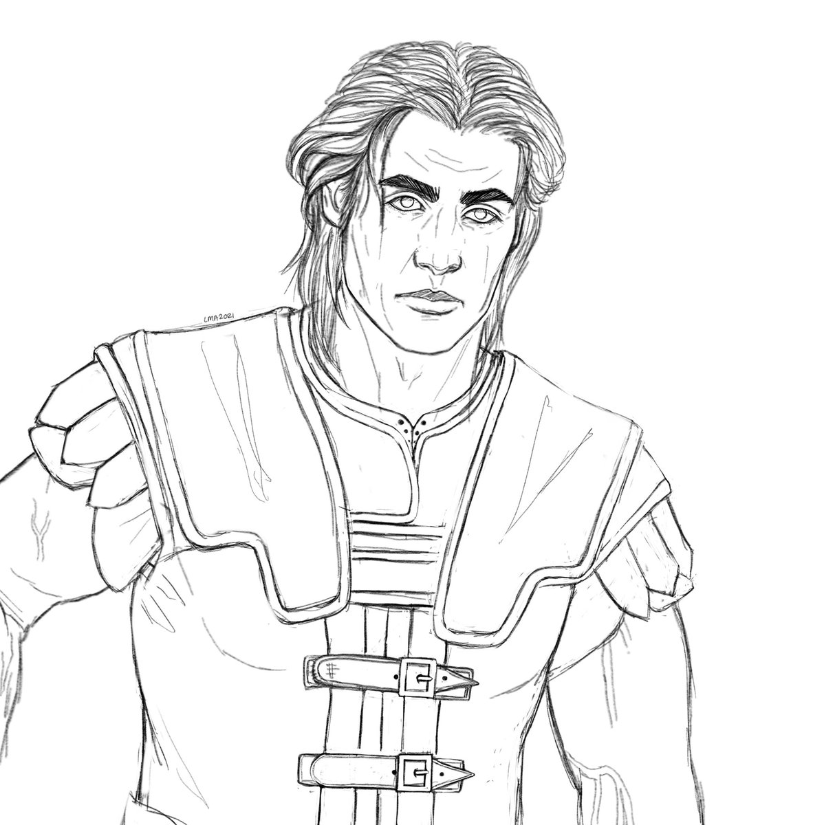 h0usemarcellus's tweet photo. I can feel a block coming on and I probably won't finish him any time soon, so... here's #Hadvar ♡

#theelderscrolls #skyrim #skyrimfanart #digitalart #digitalsketch #autodesksketchbook https://t.co/fkRReRejXX