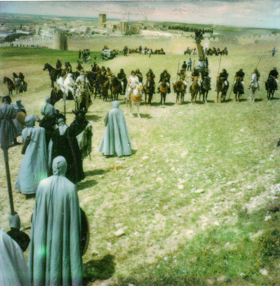 ralphbakshi's tweet photo. Shooting the Battle of Helm's Deep in Spain #LOTR #Tolkien https://t.co/nlE2hewl49