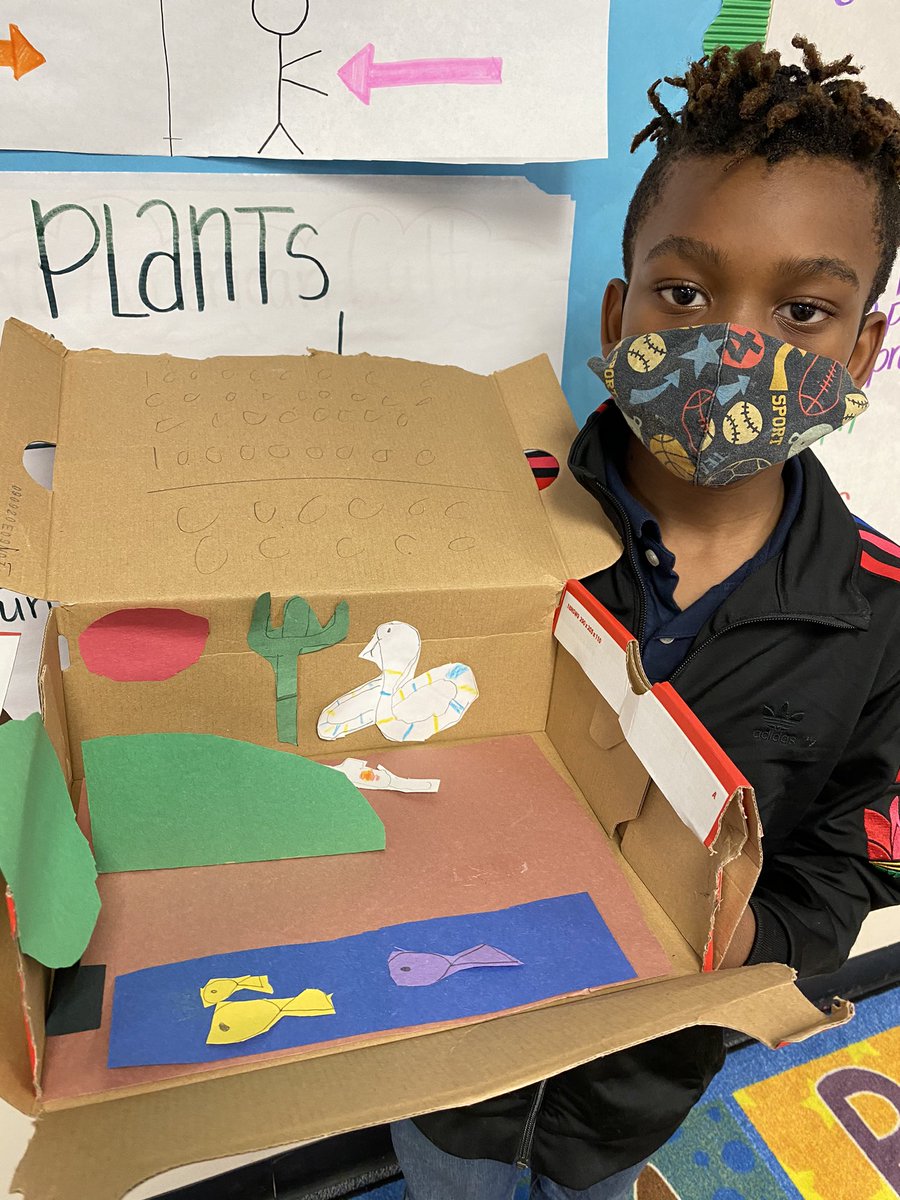 ClarkCats2's tweet photo. Our #SensationalSecondGraders show off their #AnimalHabitat projects. #Alligators #KingCobras #Zebras #Giraffes #Leopards #AwesomeAnimalProjects #MsRuizClassRocks @ClarkCats2 @believe_EC2020 @SpringISD_Curr https://t.co/rXFkFhMeMn