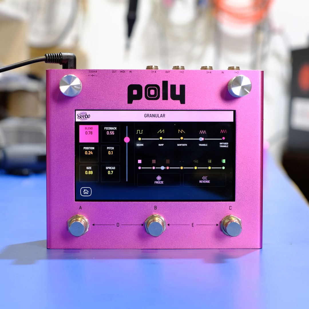 PolyEffects's tweet photo. Thanks to everyone who's testing the looper, I've fixed the the reported bugs and I'll have a new version up soon for testing. I'm also polishing a few other things, there's a new UI for the granular &amp; twist delay, https://t.co/vrmNNFjCzb